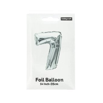 Silver Foil Number 7 Balloon image number 3