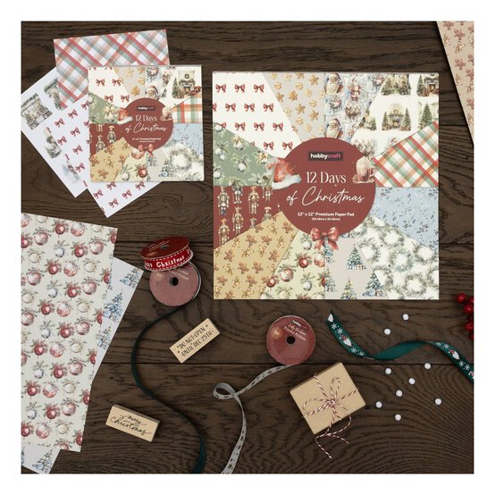 Merry Christmas Wooden Stamp 2.5cm x 7cm image number 3