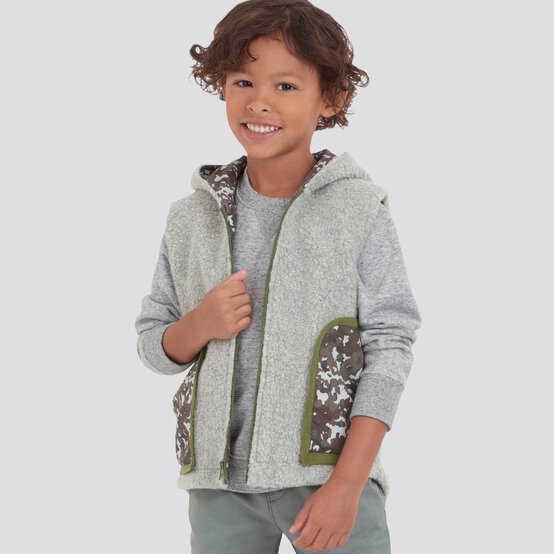 Simplicity Kids&rsquo; Waistcoats Sewing Pattern S9193 (3-8) image number 4