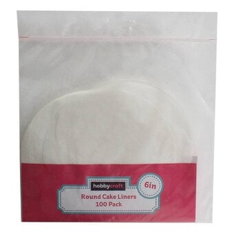 Round Cake Liner 6 Inches 100 Pack