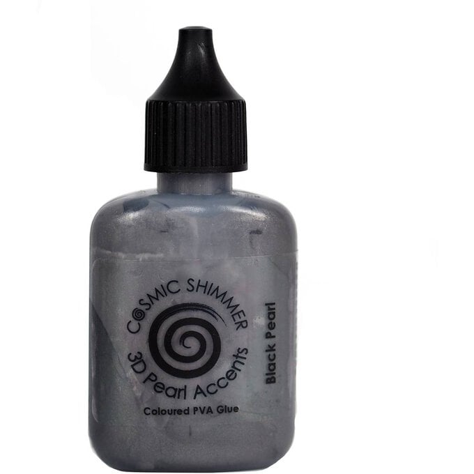 Cosmic Shimmer Black 3D Pearl Accents PVA Glue 30ml image number 1