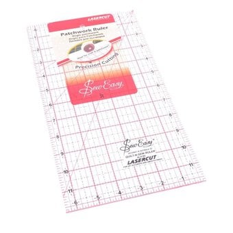 Sew Easy Patchwork Quilting Ruler 12 x 6 Inches