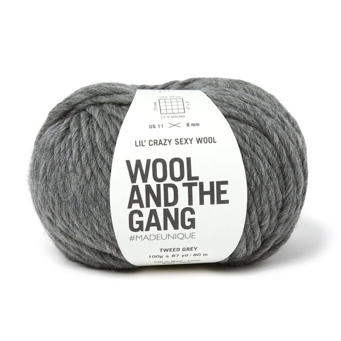 Wool and the Gang Tweed Grey Lil’ Crazy Sexy Wool 100g image number 1