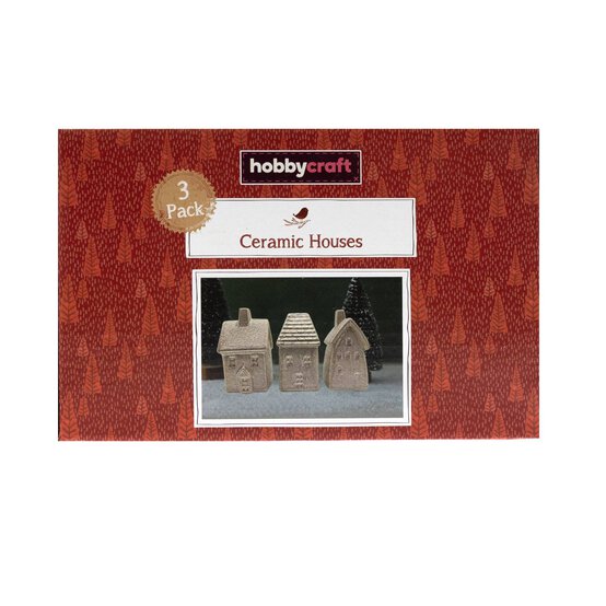 Ceramic Gold Houses 3 Pack  image number 2