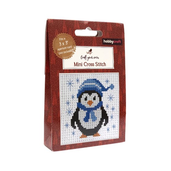 Penguin Mini Cross Stitch Kit  image number 1