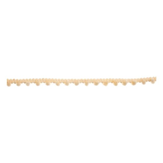 Cream 7mm Pom Pom Trim by the Metre image number 2