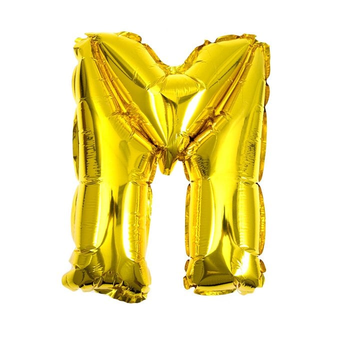Gold Foil Letter M Balloon image number 1