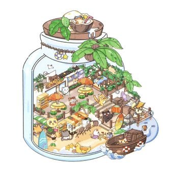 Mini Summer Holiday Scene Stickers