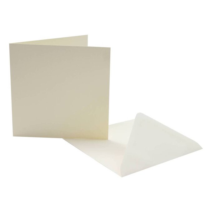 Ivory Cards and Envelopes 5.8 x 5.8 Inches 50 Pack image number 1