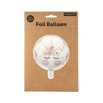 Large Round Unicorn Foil Balloon image number 3