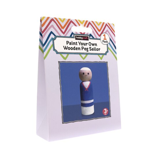 Paint Your Own Wooden Peg Sailor Kit image number 1