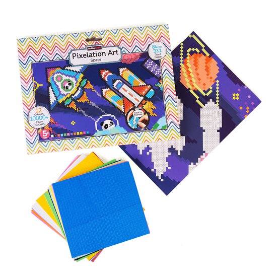 Space Pixelation Art Set image number 3