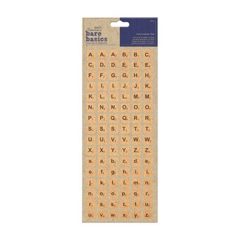 Papermania Cork Letter Tiles 96 Pieces