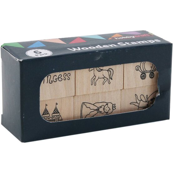Fairy Tale Wooden Stamp Set 6 Pieces image number 4