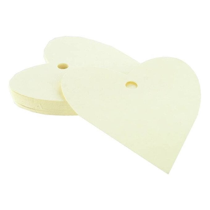 Ivory Heart Tags 7cm 30 Pack image number 1