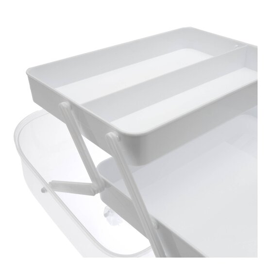 White Craft Tote Caddy 28cm x 23cm  image number 3