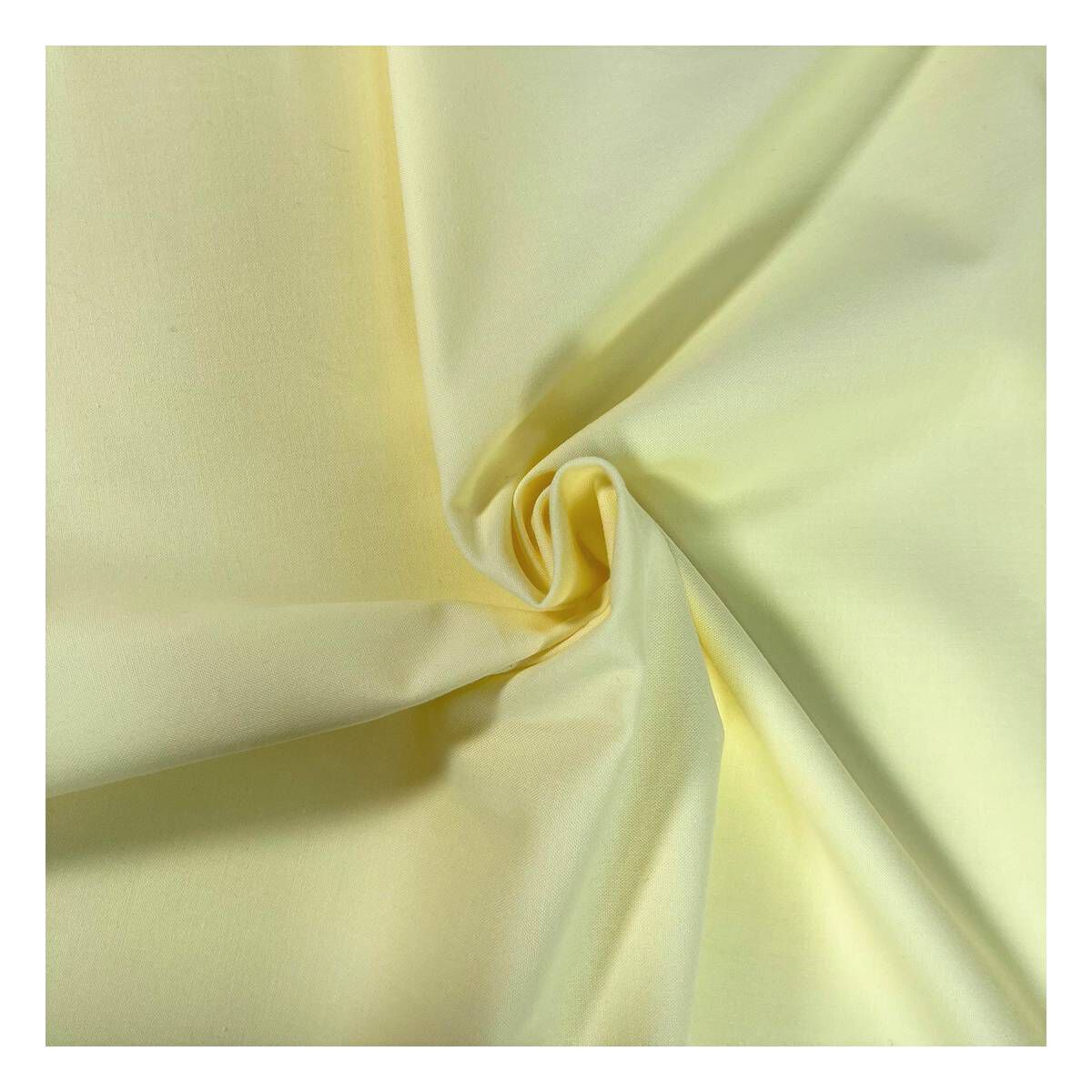 Lemon Cotton Homespun Fabric by the Metre | Hobbycraft