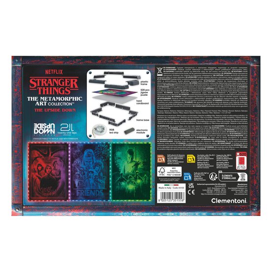 Stranger Things: Upside Down Metamorphic Collection Puzzle 520 Pieces image number 5