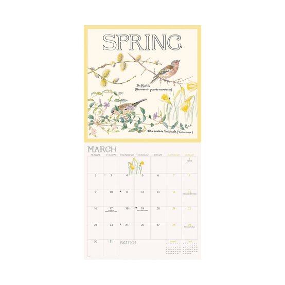 Edith Holden A Country Diary Wall Calendar 2026 image number 2