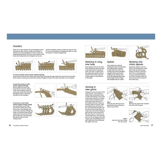 100 Essential Crochet Stitches Guide image number 3