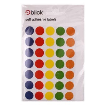 Blick Circle Labels 140 Pack Assorted Colours image number 2
