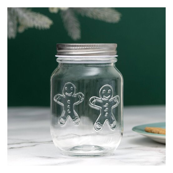 Gingerbread Glass Jar image number 1