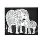 Elephant Colour-In Canvas image number 1