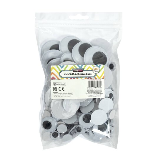 Self-Adhesive Googly Eyes 500 Pack  image number 5