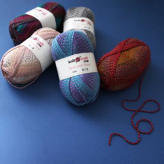 Knitcraft Purple Blue Mix Twist and Shout Yarn 100g image number 4