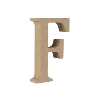 MDF Wooden Letter F 8cm