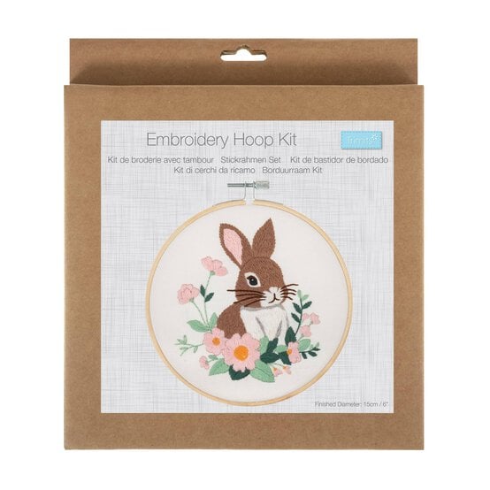 Trimits Rabbit Embroidery Hoop Kit image number 1