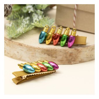 Christmas Light Hair Clips 2 Pack