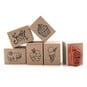 Sweet Treats Wooden Stamp Set 6 Pieces image number 1