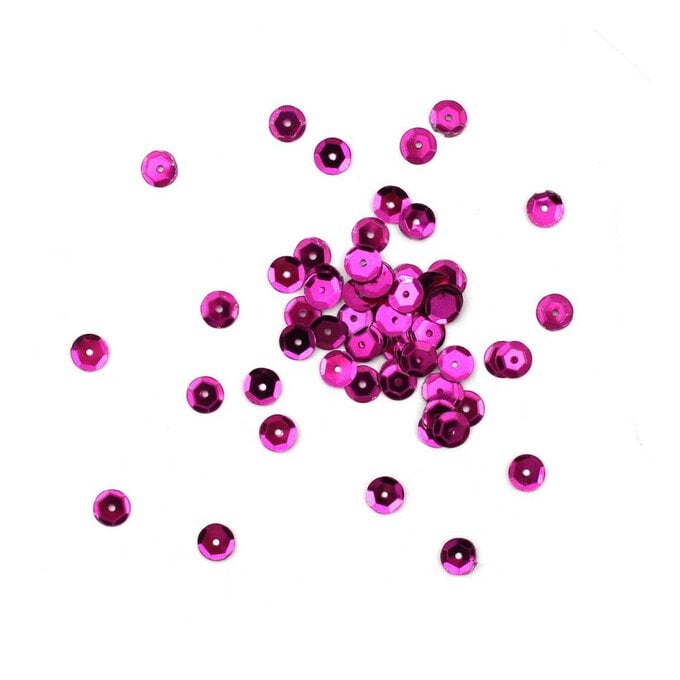 Gutermann Fuchsia Cupped Sequins 6mm 9g (5315) image number 1