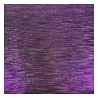 Purple Crinkle Foil Fabric by the Metre