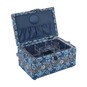 Blue Woodblock Floral Medium Sewing Box image number 2