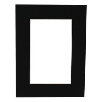 Poster Black Single Aperture Mount 8 x 6 Inches