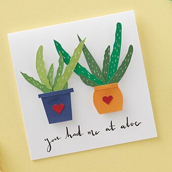 How to Make a Valentine's Succulent Card