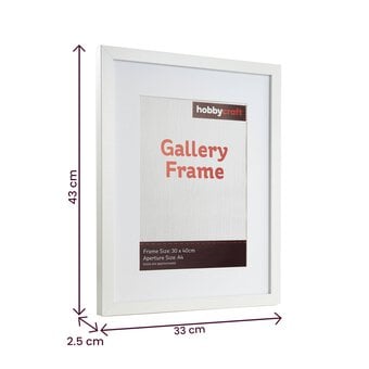 White Gallery Frame 30cm x 40cm image number 4