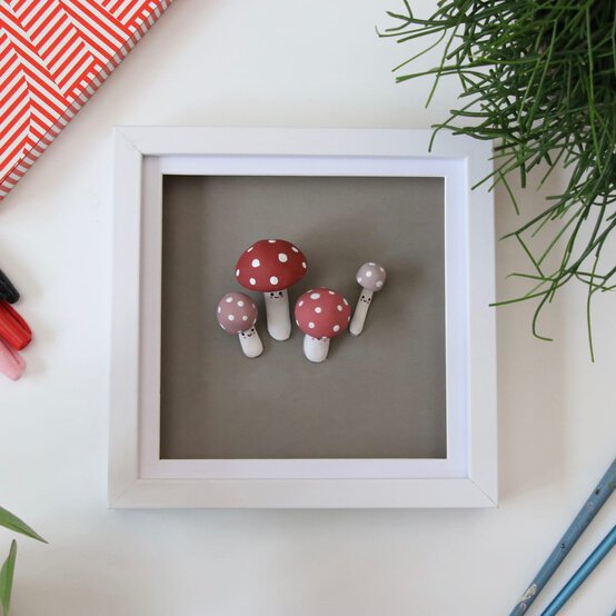 How to Make Clay Mushrooms image number 1