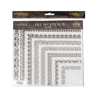 Cadence Ornate Pattern Home D&eacute;cor Stencil 25cm x 25cm