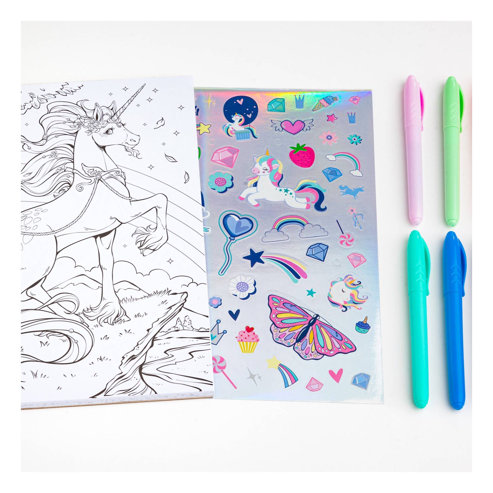 Kaleidoscope Rainbow Unicorns Colouring Kit | Hobbycraft