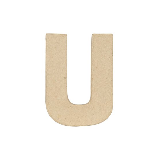 Mini Mache Letter U 10cm image number 4