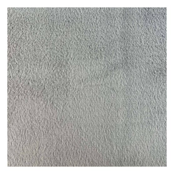 Silver Polyester Fur Pile Fabric by the Metre image number 2