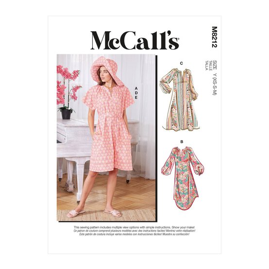 McCall's Women's Dresses Sewing Pattern M8212 (ZZ L-XXL) image number 1