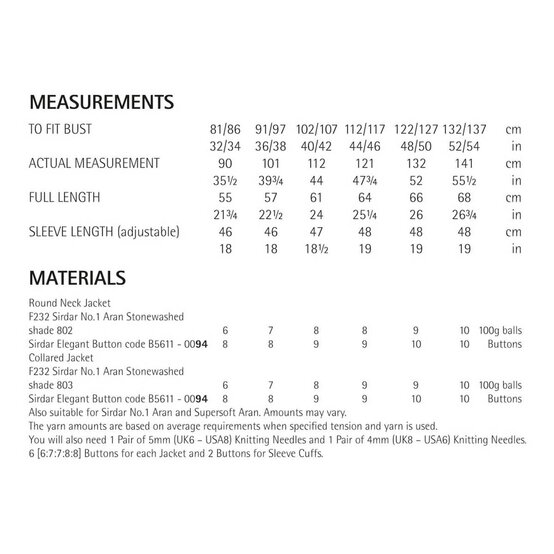Sirdar No.1 Aran Stonewashed Collared Jacket Digital Pattern 8270 image number 2
