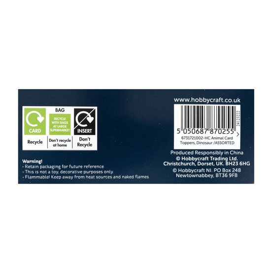 Dinosaur Card Toppers 8 Pack image number 5