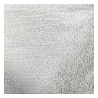 White Crinkle Plain Dyed Fabric by the Metre image number 2