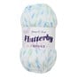 James C Brett White Blue Mint Flutterby Chunky Yarn 100 g image number 1