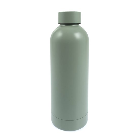 Khaki Matt Metal Water Bottle  image number 1